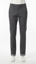 Charcoal grey stretch chinos